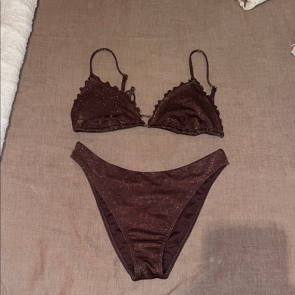 Abercrombie Brown/Sparkly Bikini